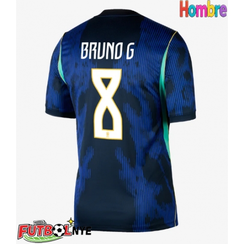 Camiseta Brasil Bruno Guimaraes #8 Visitante Equipación Mundial 2026 manga corta